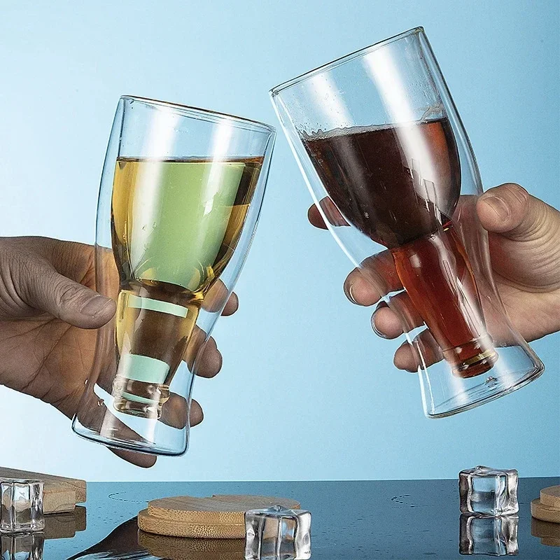 Wine Vodka Beer - Tazza creativa per bicchieri da vino