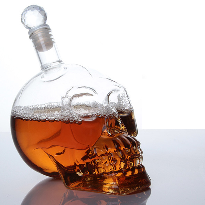 Wine Vodka Beer - Creativo testa di teschio Decanter bottiglia