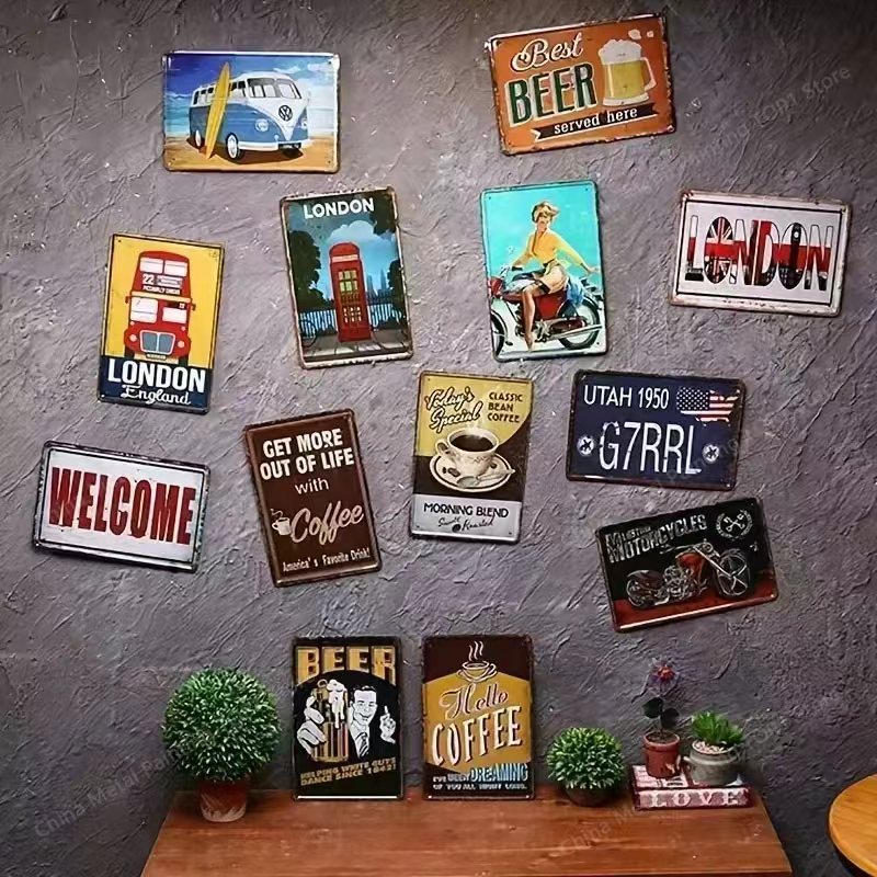 Targa in Metallo Vintage per B - Wine Beer Pub recensione e prezzo