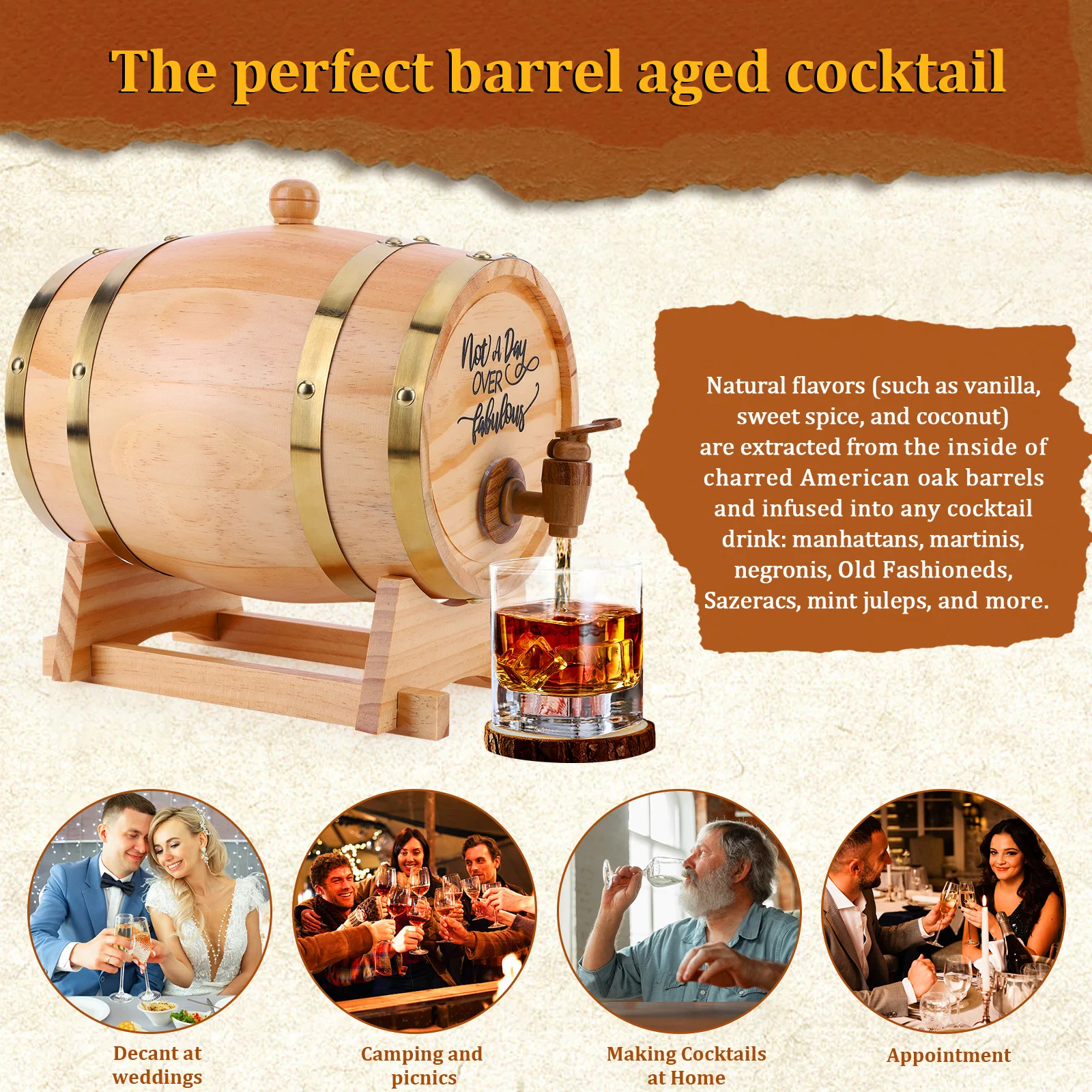 Barile di whisky in legno da 3 - Wine Beer Tequila recensione e prezzo