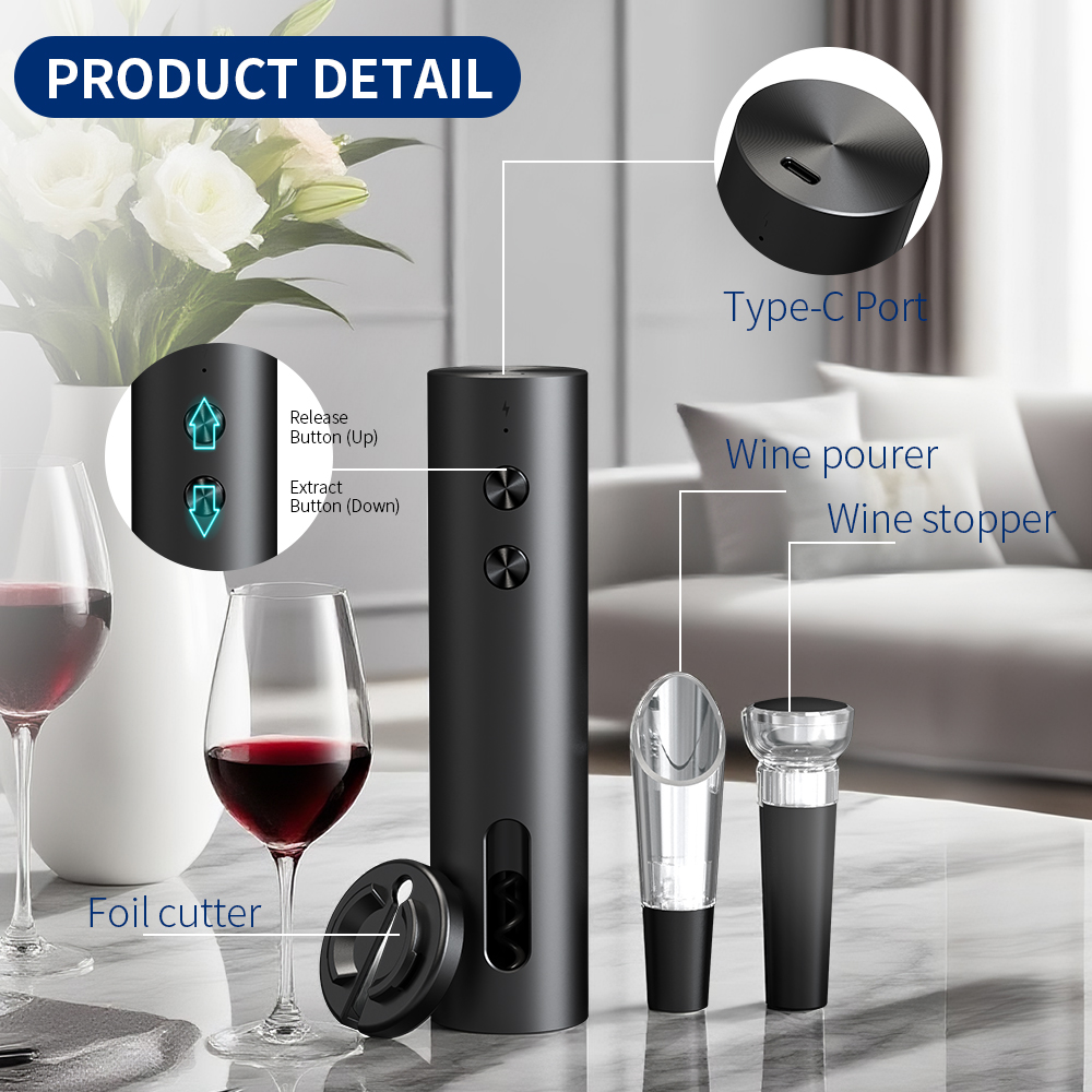 Set Apribottiglie Elettrico 4- - Bottle Stopper Set recensione e prezzo