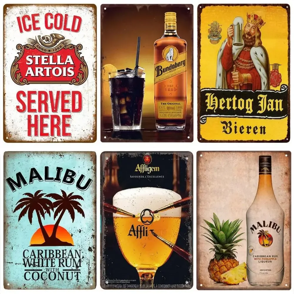 Retro Beer Brand MALIBU Wine M - Wine Beer Pub recensione e prezzo